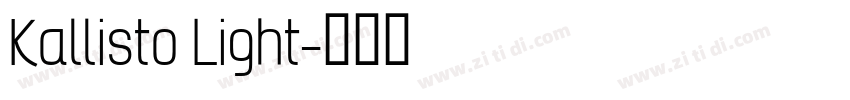 Kallisto Light字体转换